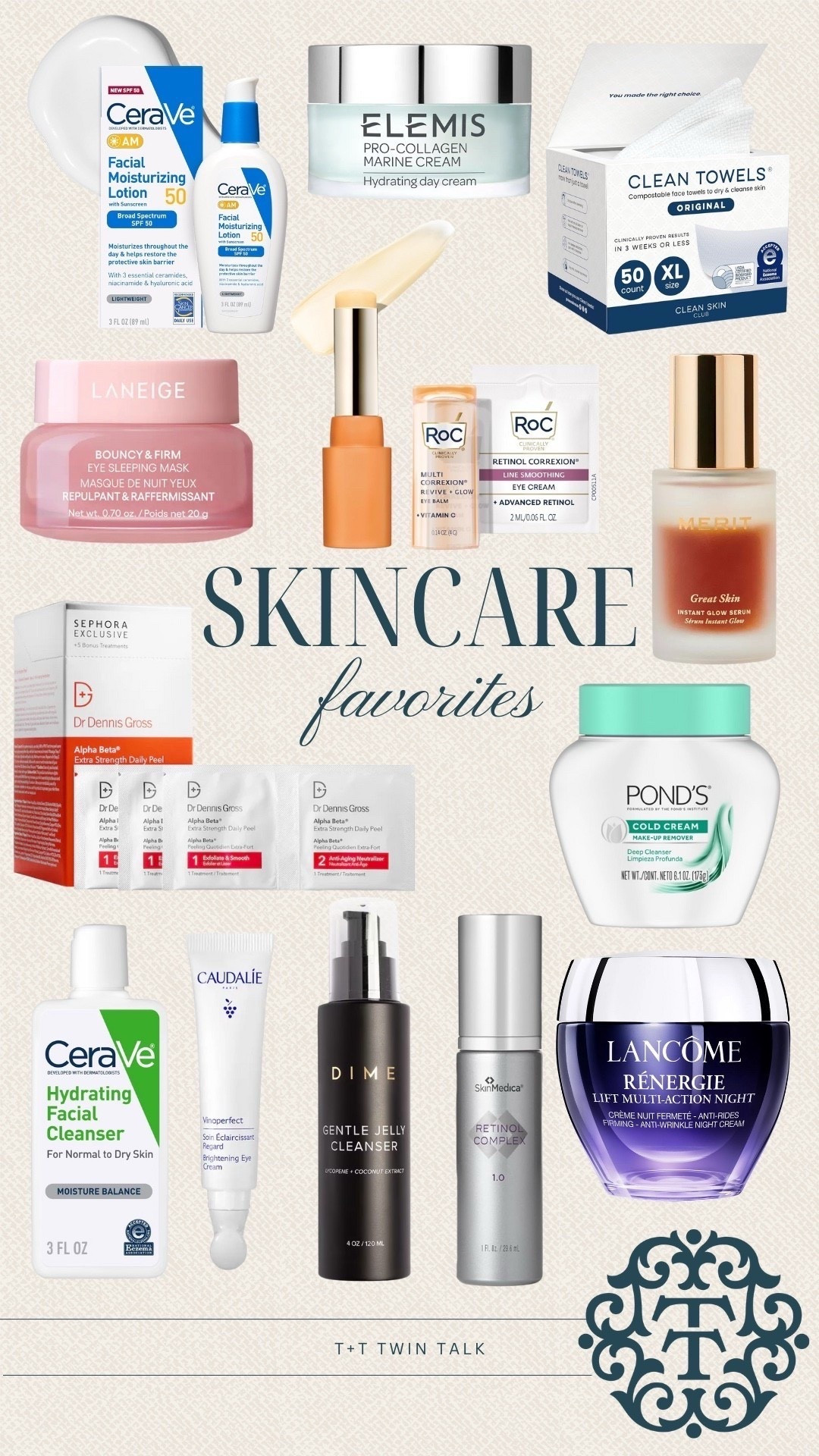 Skincare favorites we are loving as women over 40! We are big fans of Elemis products and constantly reach for them. We also love the dime face wash and ponds make-up remover! 

#LTKSeasonal #LTKMidsize #LTKOver40