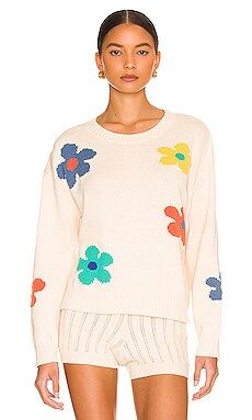 Rails Perci Pullover Sweater in Ivory Daises from Revolve.com | Revolve Clothing (Global)