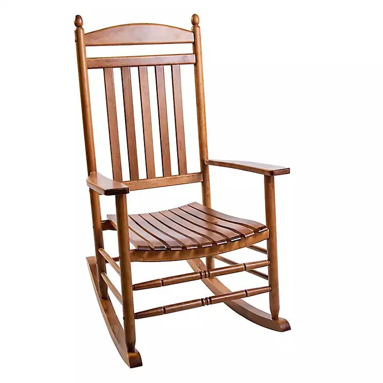 Natural Wood Outdoor Rocking Chair | Kirkland's Home