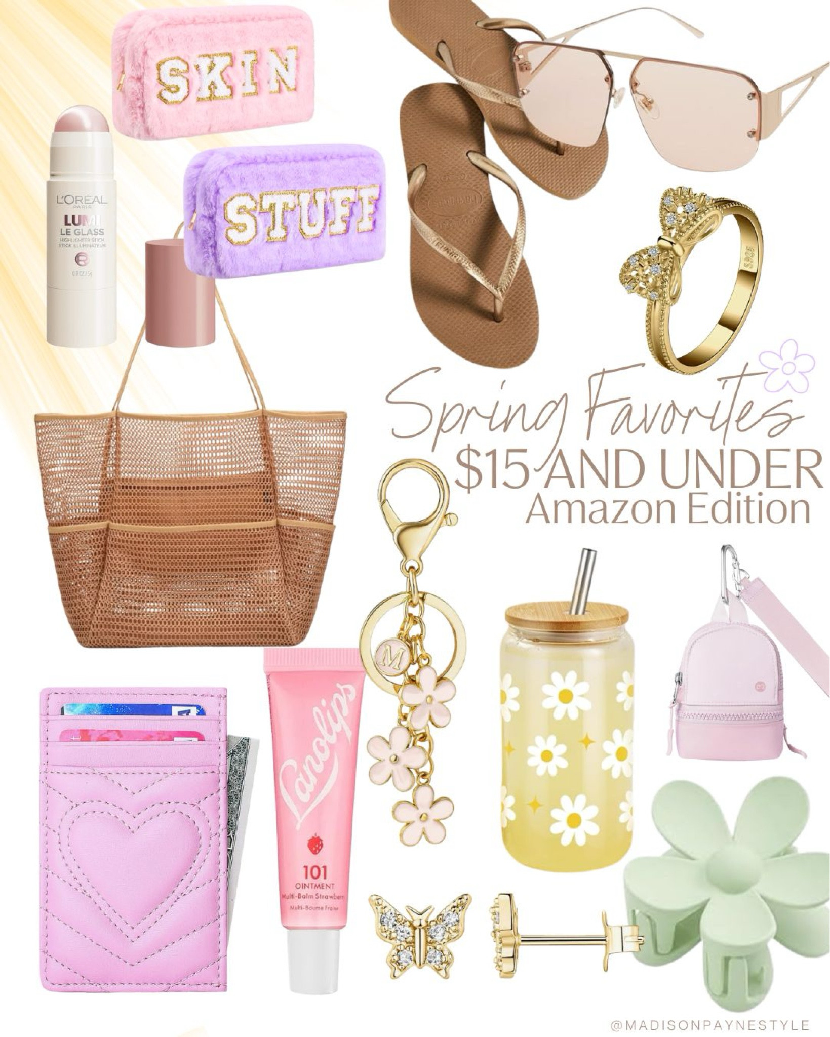 Amazon Spring Favorites $15 and UNDER 🌷🩴 mesh beach bags, Havaianas flip flops, sunglasses, travel pouches and more! Everything linked below is $15 and under✨

Spring favorites, spring outfits, spring fashion, Amazon spring, Amazon must haves, Amazon style, Amazon fashion, Amazon under $15, spring under $15, Amazon new, Amazon new arrivals, Madison Payne 

#LTKStyleTip #LTKFindsUnder50 #LTKSeasonal