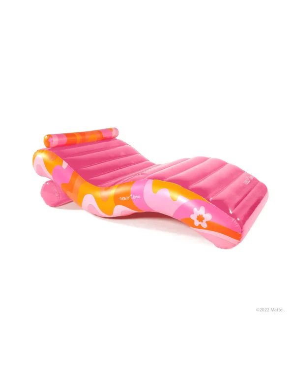 FUNBOY X Barbie™ Dream Clear Pink Chaise Lounger | FUNBOY