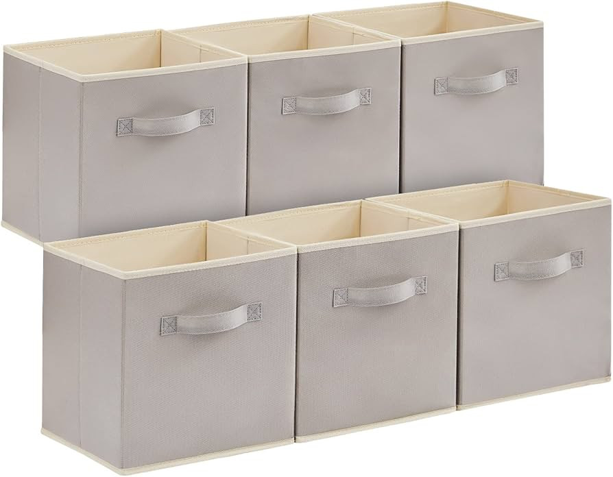 Lifewit Collapsible Storage Cubes 11 Inch Foldable Fabric Bins Organizing Baskets for shelves Set... | Amazon (US)