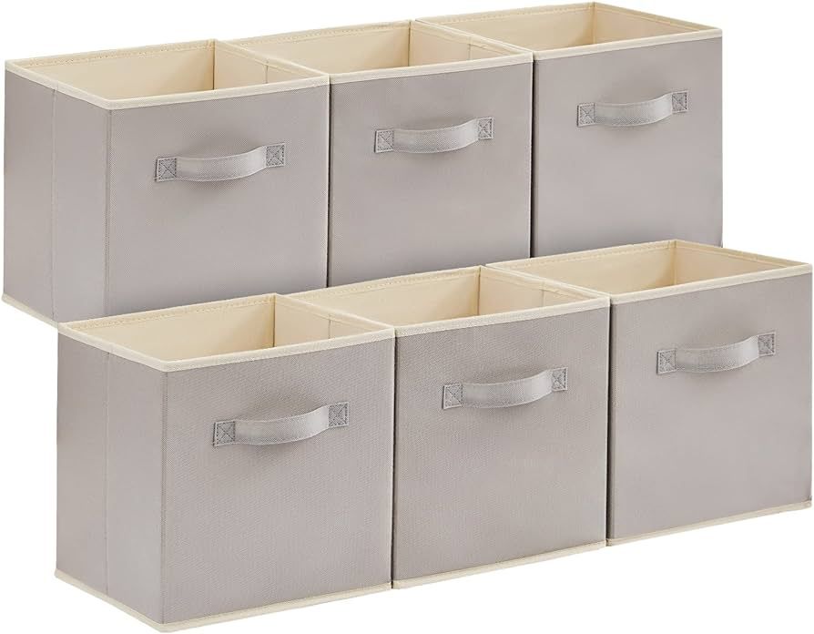 Lifewit Collapsible Storage Cubes 11 Inch Foldable Fabric Bins Organizing Baskets for shelves Set... | Amazon (US)