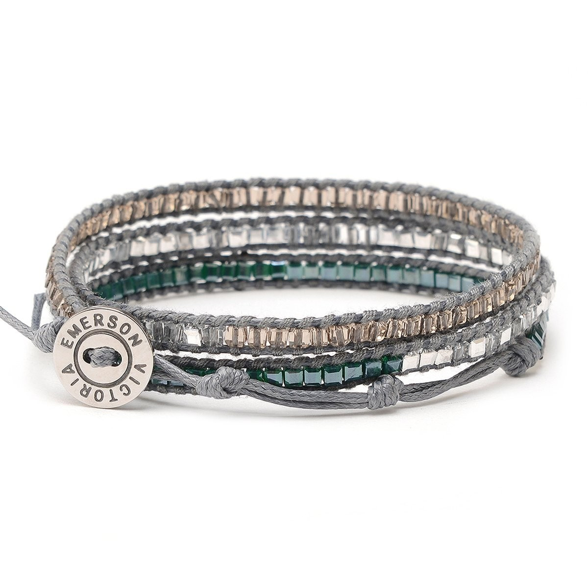 Mixed Grey Crystals on Grey- Vegan | Victoria Emerson