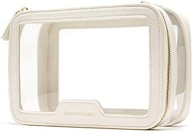 Rownyeon Clear Makeup Case Toiletry Bag Multipurpose Travel Makeup Train Case Portable Cosmetic O... | Amazon (US)