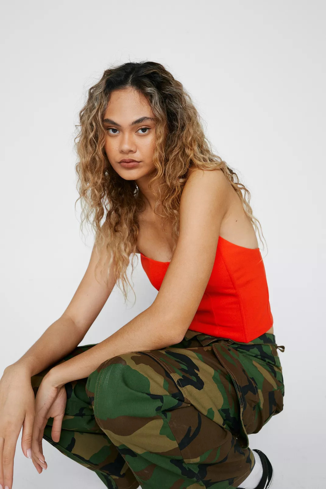 Cropped Strapless Seam Detail Corset Top | Nasty Gal UK (+IE)