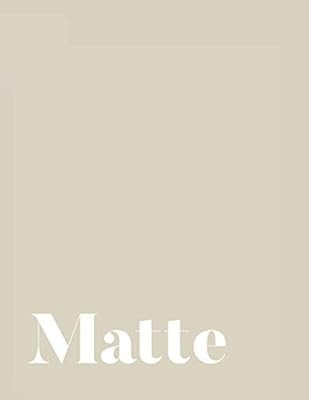 Matte: A Decorative Book │ Perfect for Stacking on Coffee Tables & Bookshelves │ Customized I... | Amazon (US)