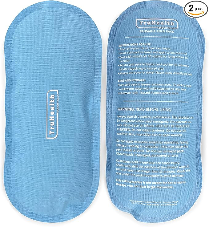 Reusable Gel Ice Packs - FSA HSA Approved Large Size 4.5 x 9.5 in for Body Pain - Cold Compress T... | Amazon (US)