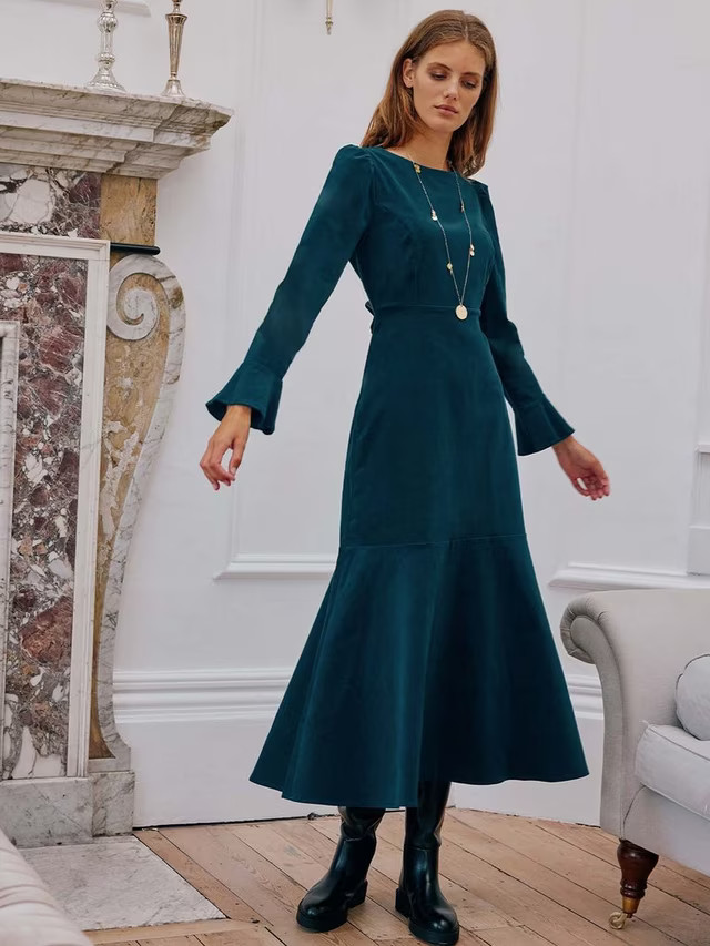 AspigaRachel Corduroy Midi Dress | John Lewis (UK)