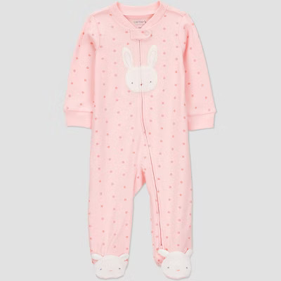 Carter's Just One You® Baby Girls' Easter Endcap Geo Bunny Sleep N' Play - Pink 6M | Target