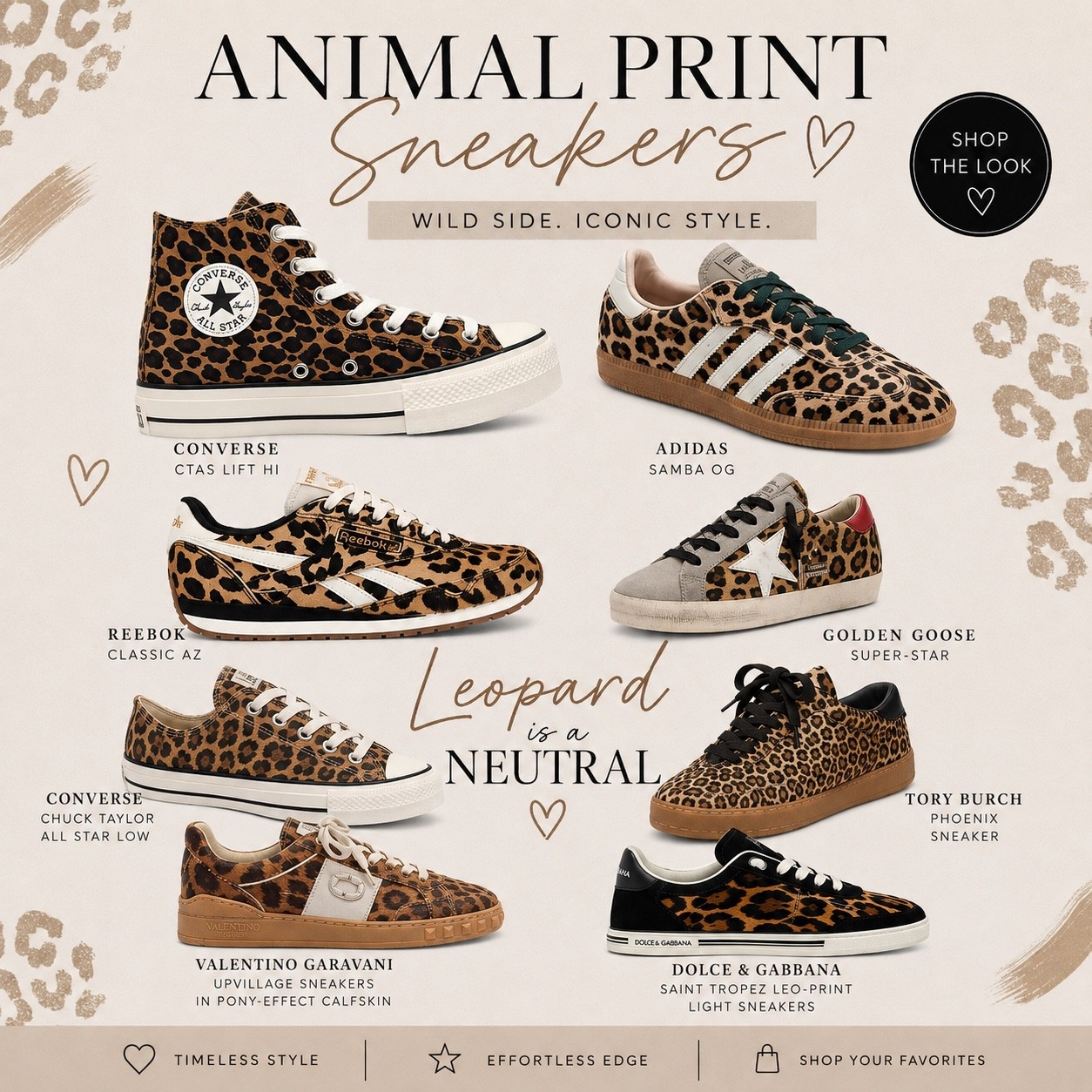 Animal print sneakers are THE shoe trend of Fall 2026. 🐆🔥
From Adidas to Golden Goose, leopard is officially the season’s hottest neutral. 🤎

#LTKSaleAlert #LTKSeasonal