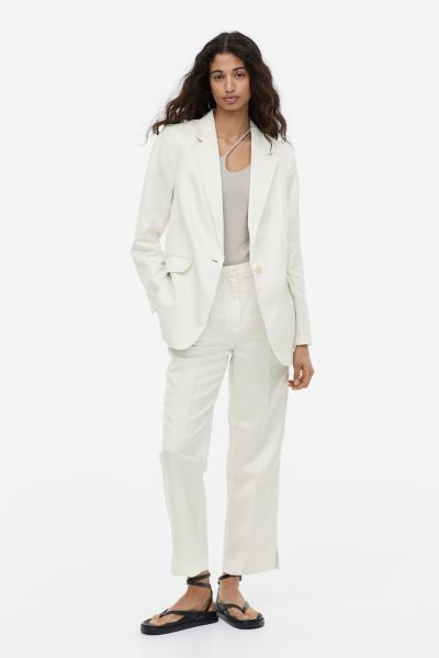 Linen-blend blazer | H&M (UK, MY, IN, SG, PH, TW, HK)