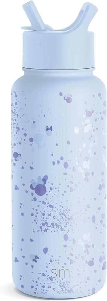 Simple Modern Disney Minnie Mouse Water Bottle with Straw Lid Vacuum Insulated Stainless Steel Me... | Amazon (US)