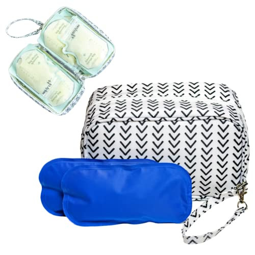 Jomaco Breastmilk Cooler Bag with Ice Pack - Insulated Breast Milk Cooler Travel Bag - Small Breastmilk Storage Bag Cooler with Detachable Wrist Strap | Amazon (US)