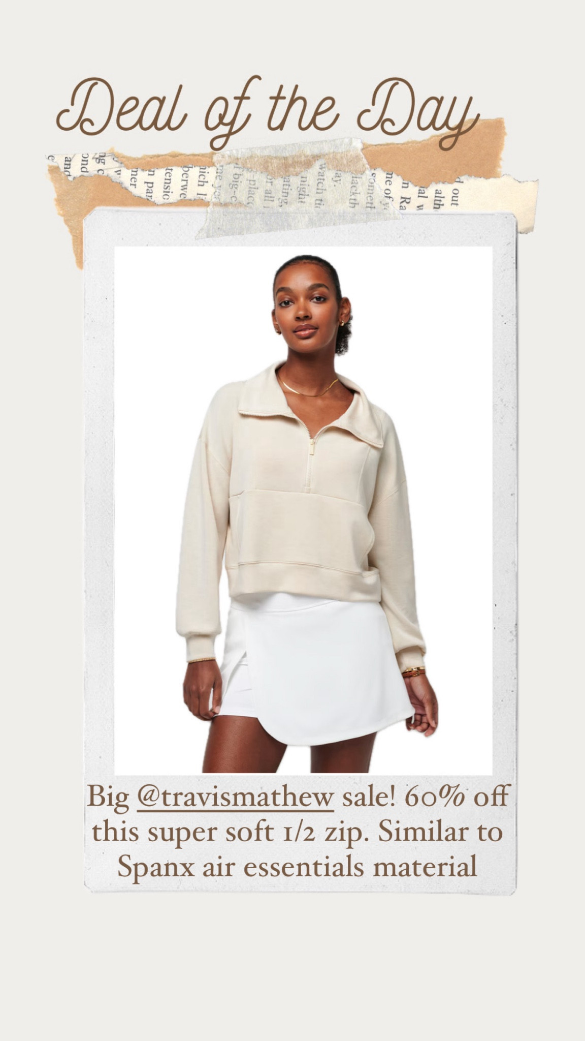 Travis Mathew sale 60% off skyloft soft half zip Golf outfitts

#LTKActive #LTKGiftGuide #LTKSaleAlert