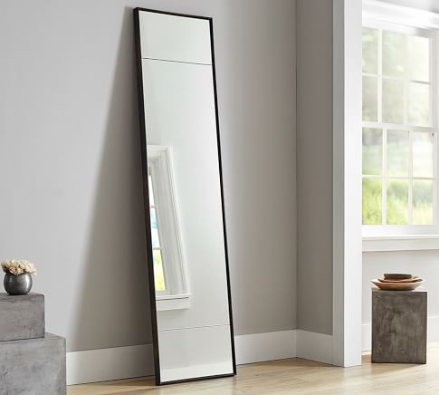 Berke Oversized Iron Frame Floor Mirror | Pottery Barn (US)