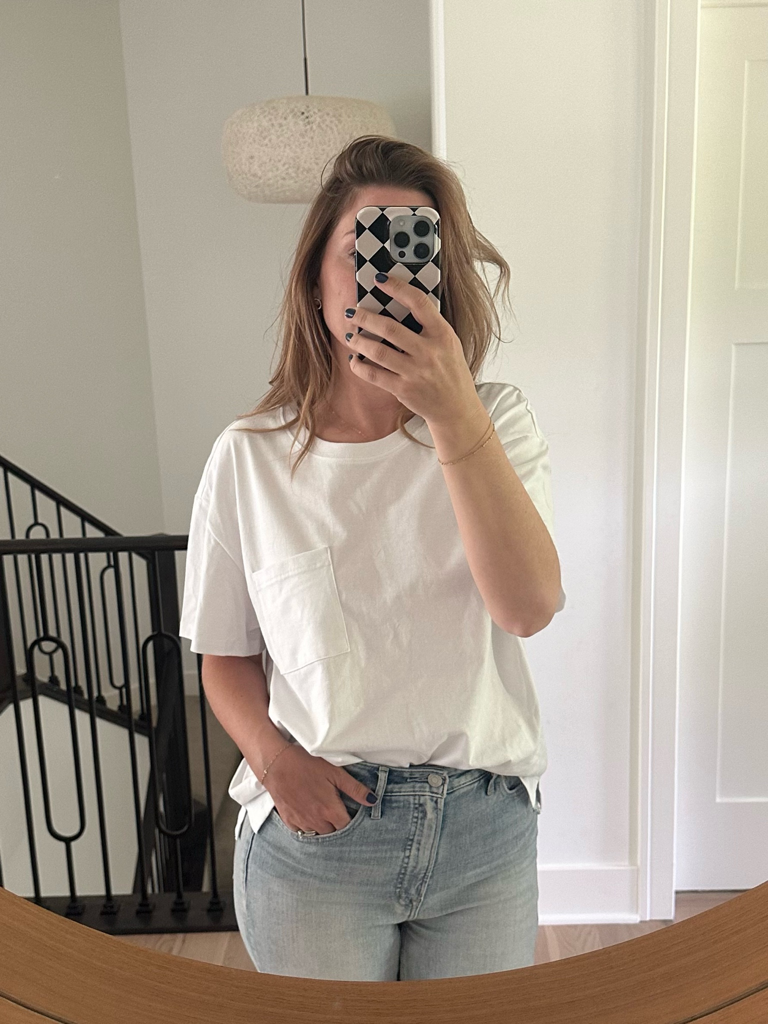 This is my favorite go-to tee. And it’s only $8! I’m wearing a medium; it’s perfectly loose fitting and I love the length. It’s also thicker so not see-through at all. 🙌🏼

#LTKFindsUnder50 #LTKU #LTKMidsize