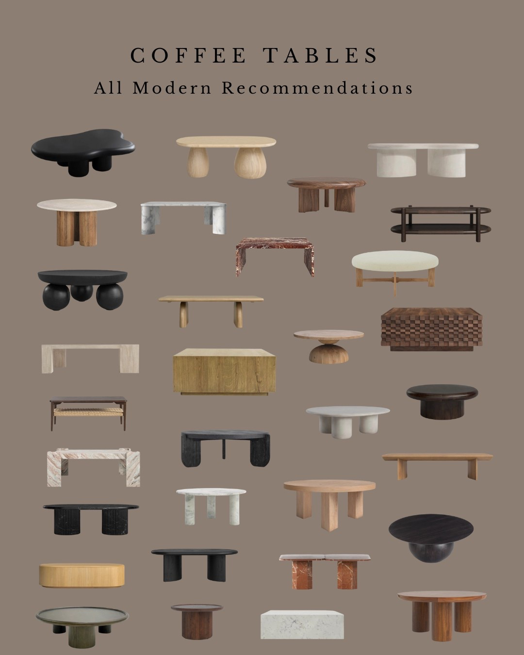 All Modern Coffee Table Recommendations!! 🤍

#LTKHome