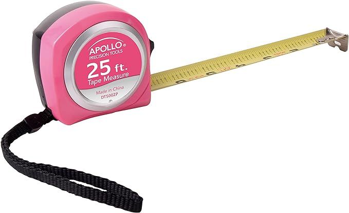 Apollo Tools DT5002P Measure Tape, Pink | Amazon (US)