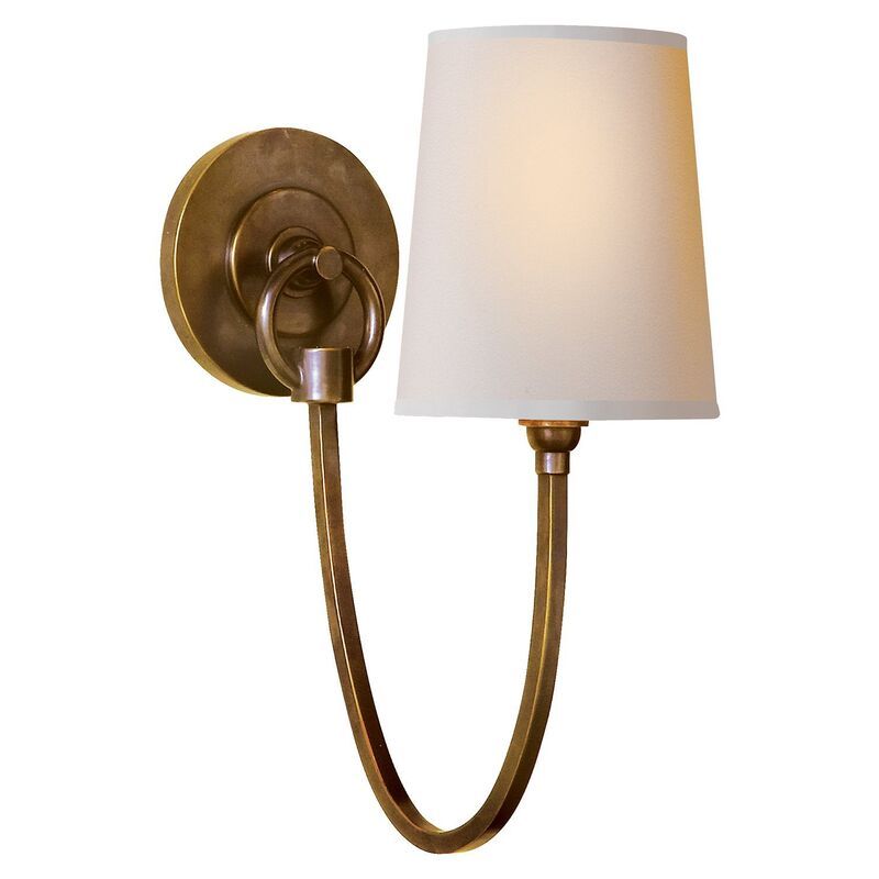 Reed Sconce, Hand-Rubbed Antiqued Brass | One Kings Lane