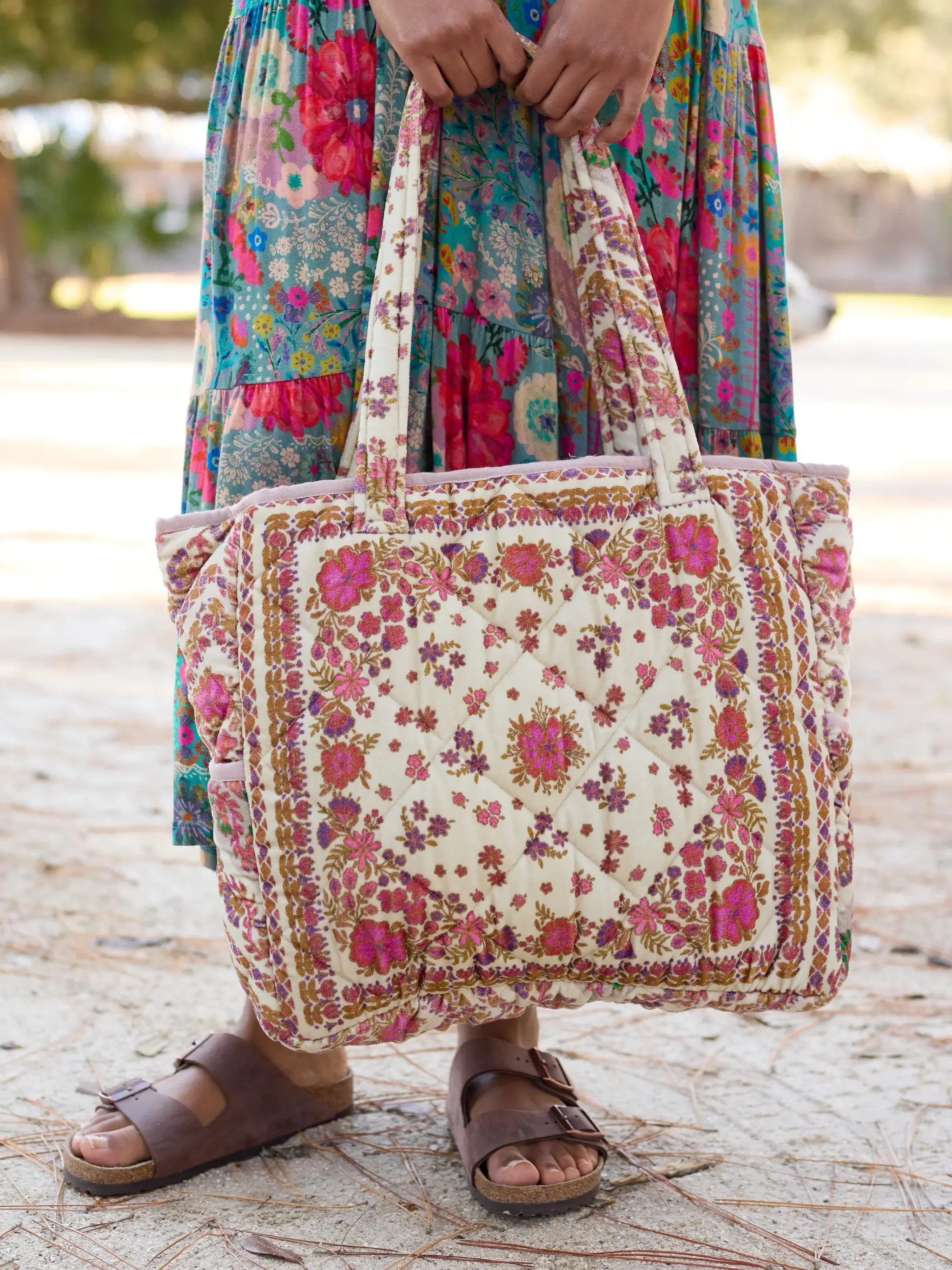 Velvet Tote Bag | Natural Life