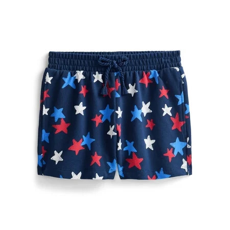 Fourth of July Girls Patriotic Americana Shorts from Way to Celebrate Sizes 4-18 | Walmart (US)