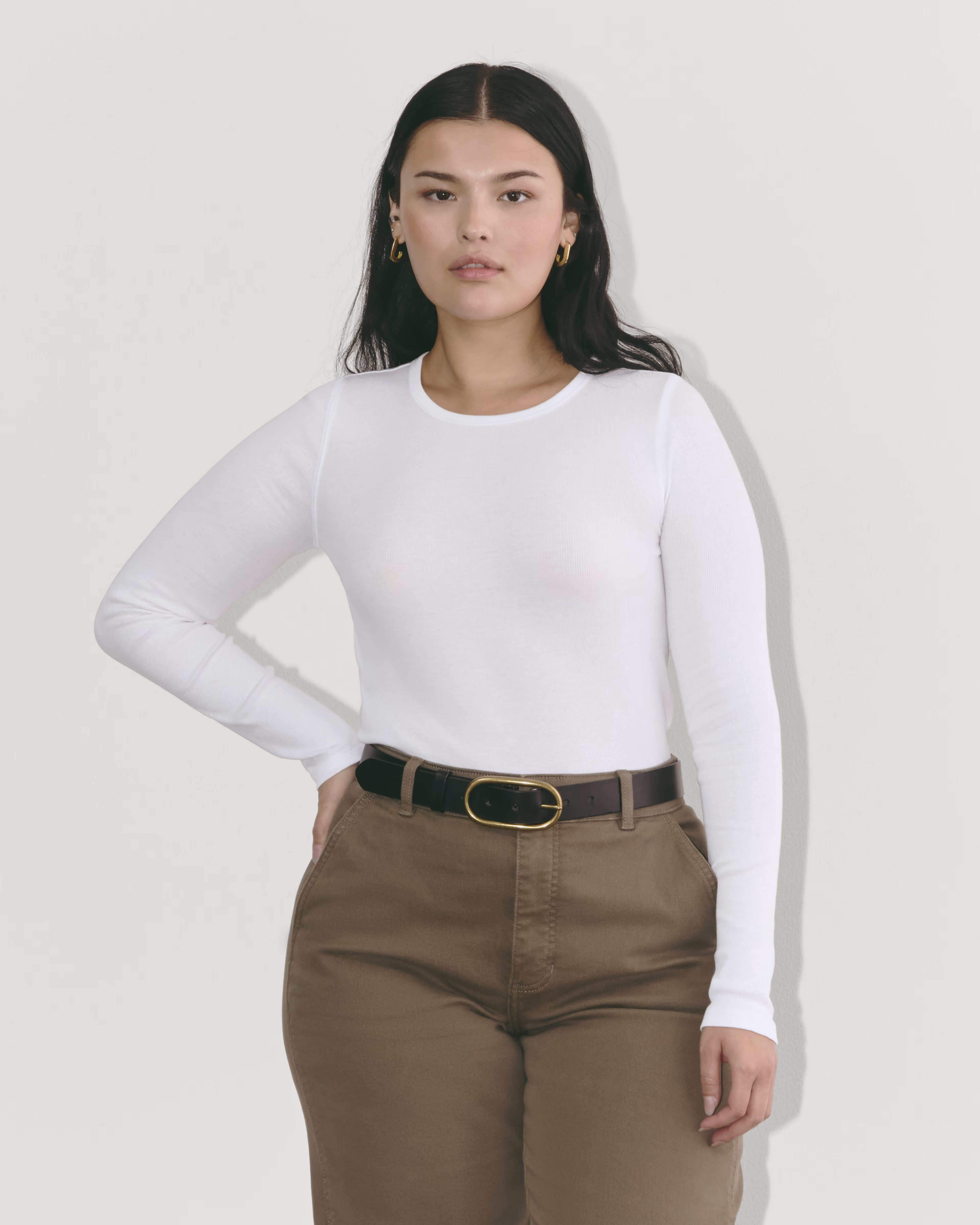 The Luxe Rib Long-Sleeve Crew | Everlane