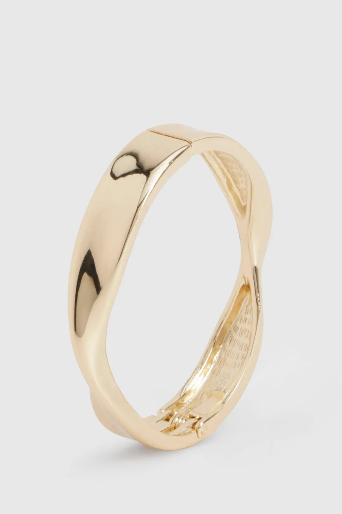 Twisted Hinged Bangle | Boohoo.com (UK & IE)