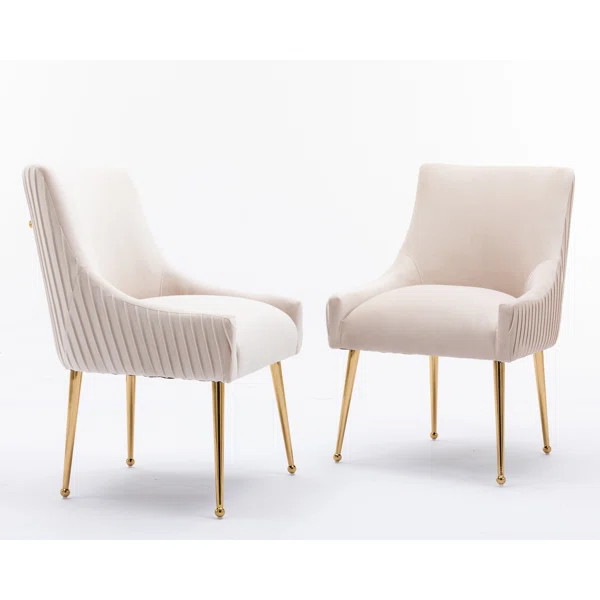 Lalainia Velvet Side Chair (Set of 2) | Wayfair North America