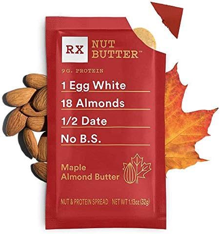 RX Nut Butter, Maple Almond Butter, 10 Count, Keto Snack, Gluten Free | Amazon (US)