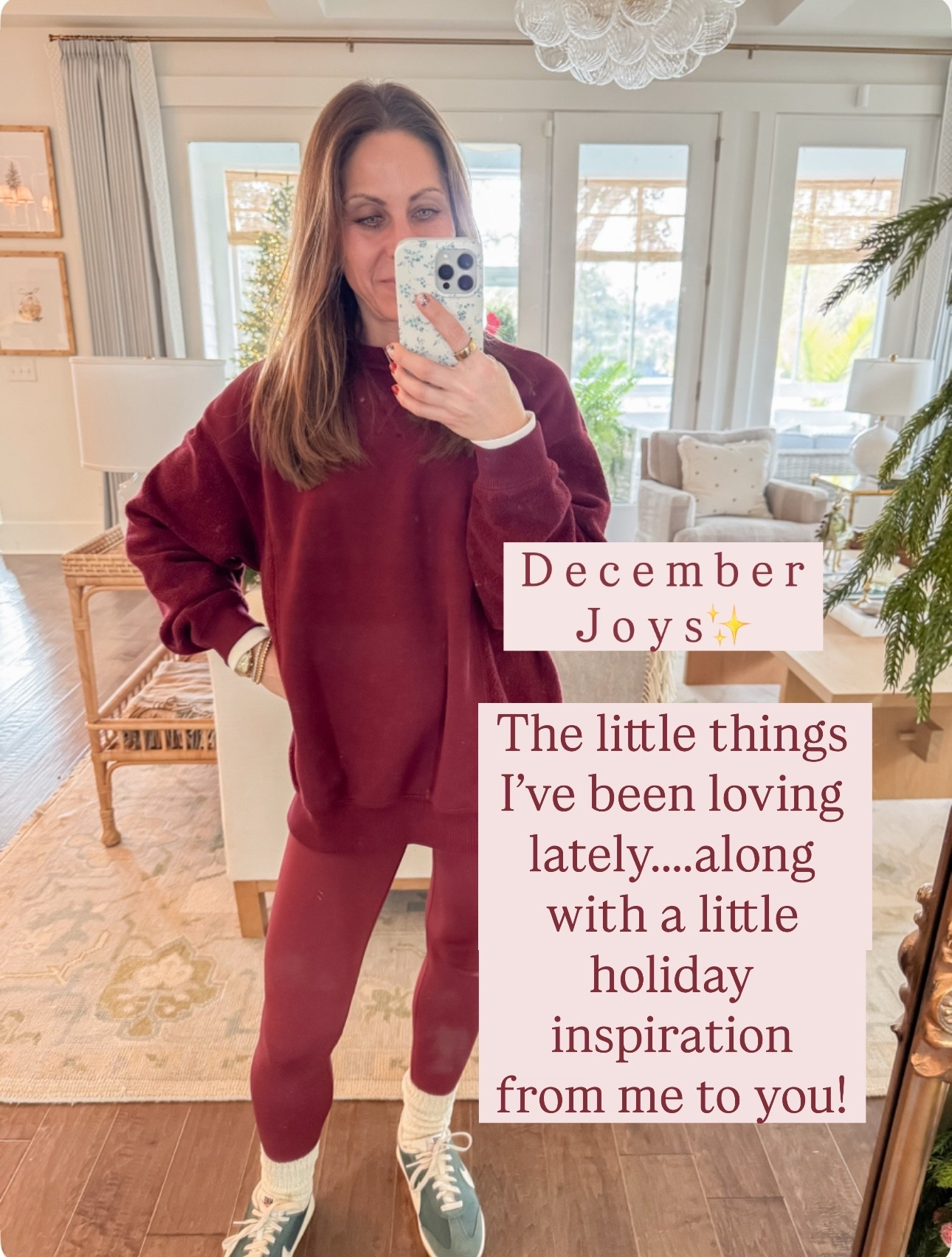 December joys - aerie pullover, pretty wrapping paper, Christmas reads, coffee mugs, red nail polish, cozy rug, Christmas puzzle

#LTKHome #LTKHoliday #LTKFindsUnder50