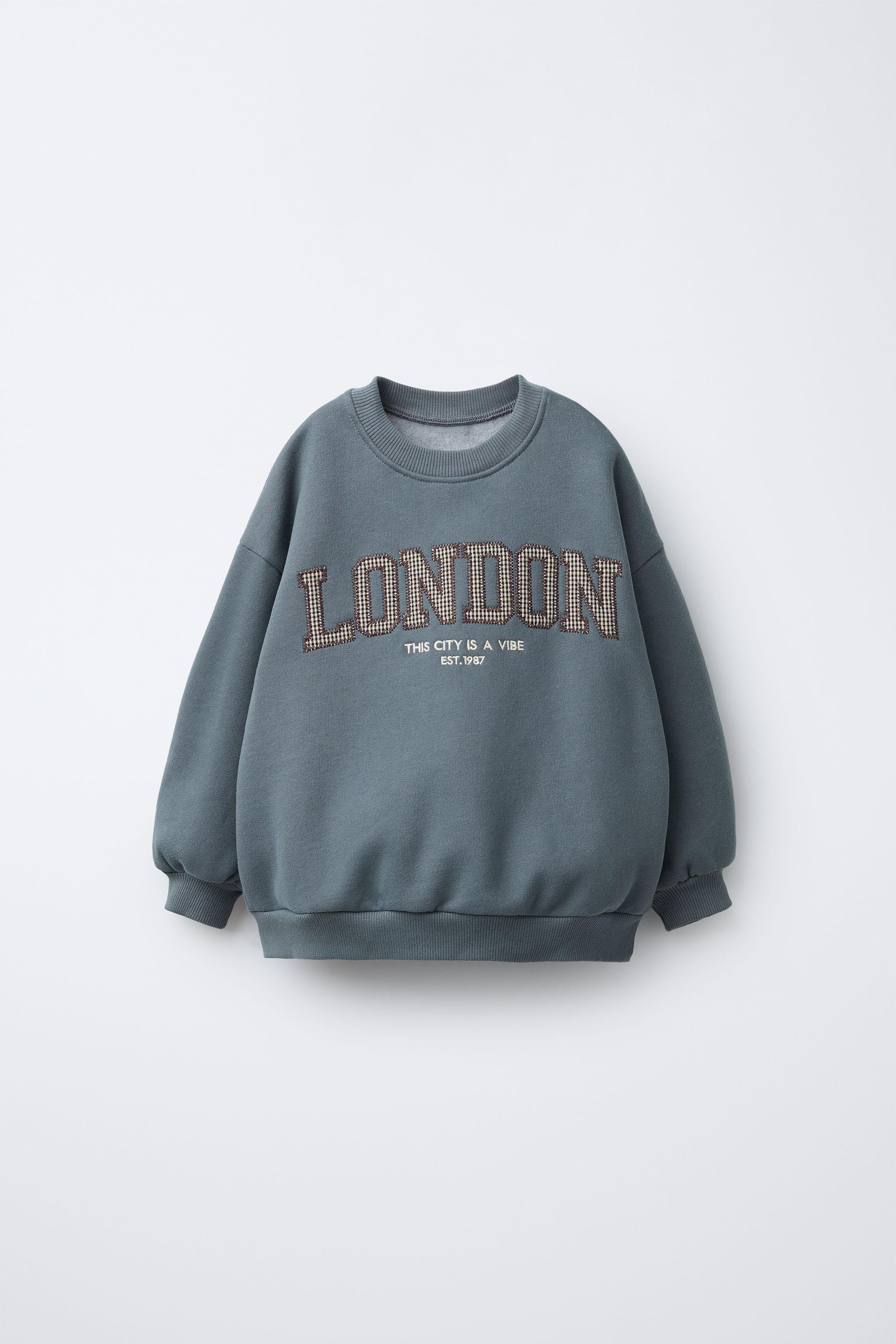 PATCH TEXT SWEATSHIRT | Zara US