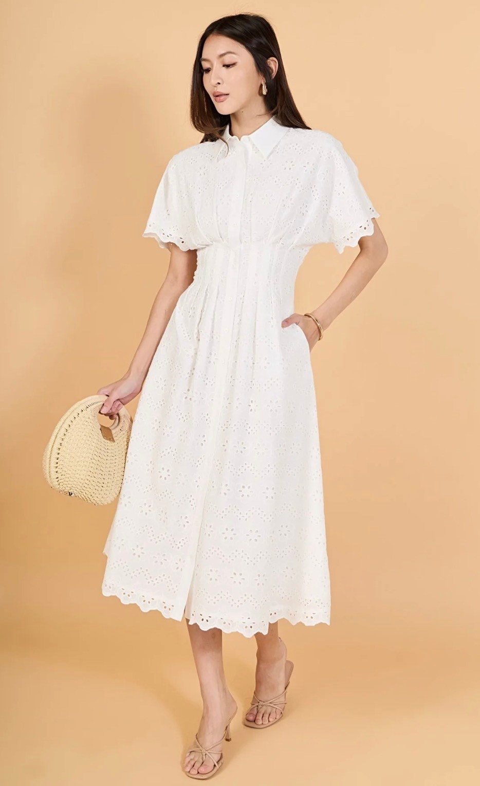 A classic white eyelet dress. 

#LTKSeasonal #LTKootd