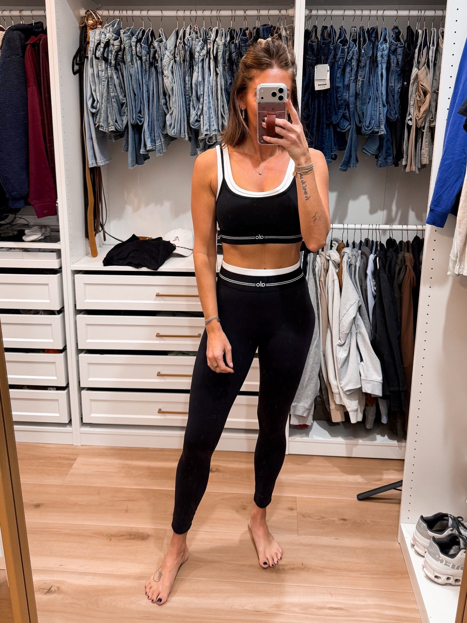 Sports bra-medium 
Leggings-small

#LTKStyleTip #LTKActive #LTKTall