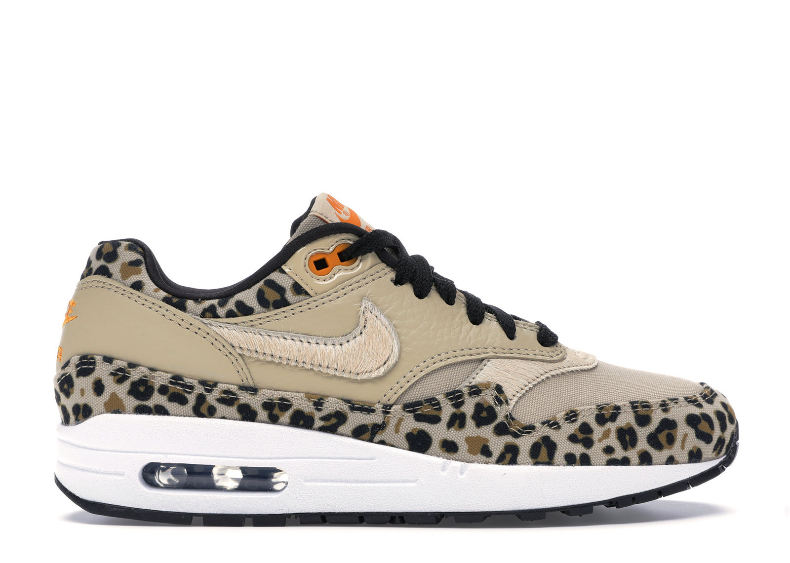 Nike Air Max 1 Leopard (Women's) Sneakers in Desert Ore/Orange Peel/Black | StockX