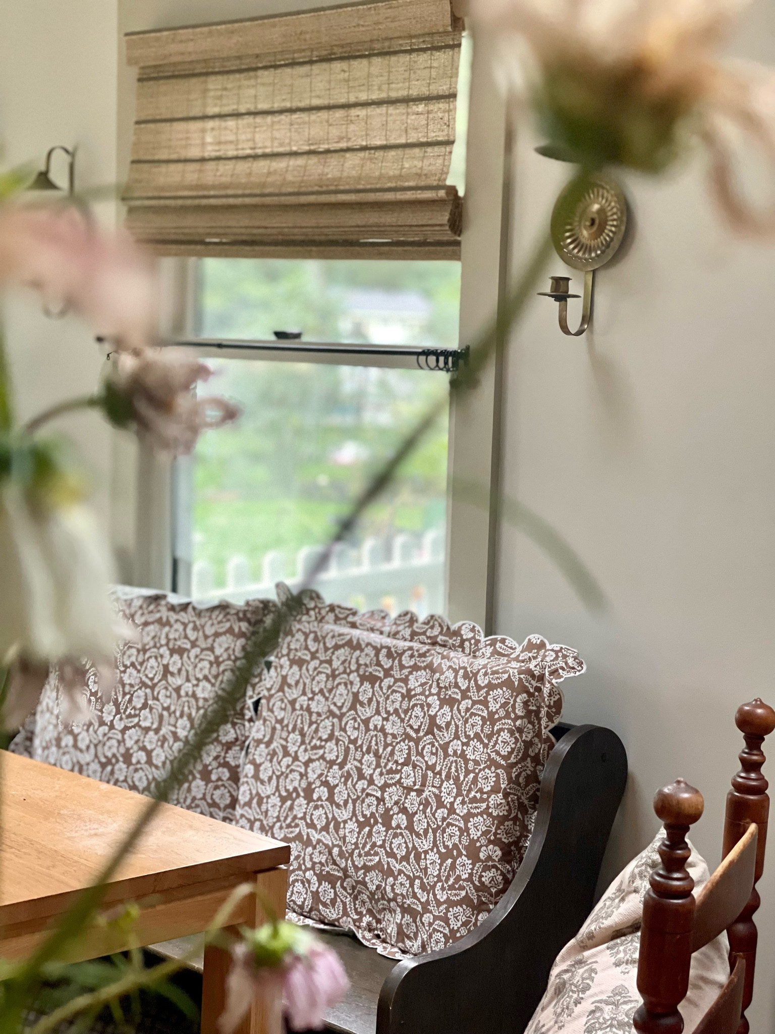 Experimenting with pretty pillowcases & foam cushion on the dining bench. These are the King size shams with foam I cut to fit inside  

Julia Berolzheimer, Pottery Barn, scalloped pillow cover, block print fabric, reversible covers, home decor, textiles, banquette 

#LTKhome #LTKunder50 #LTKFind