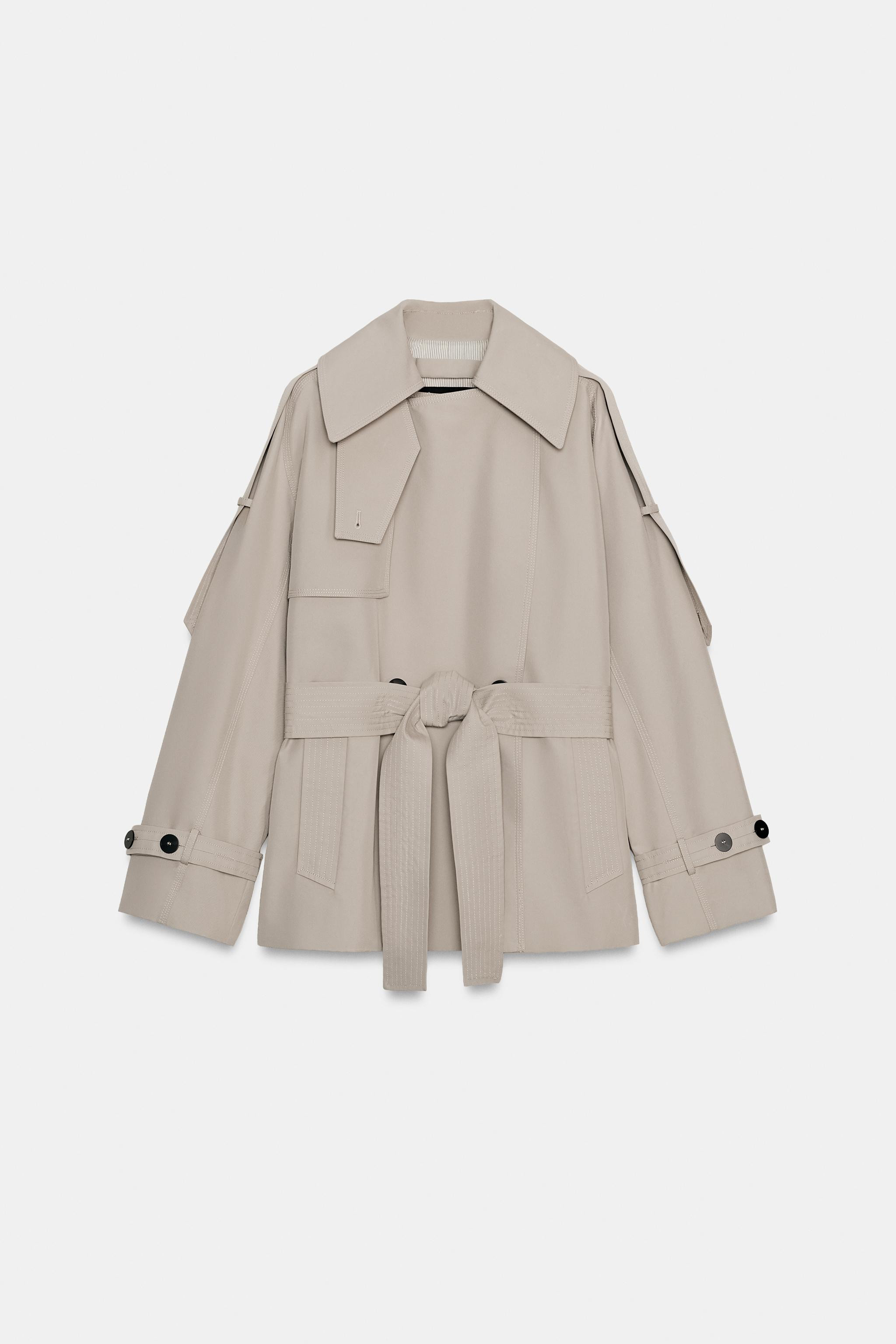 ZW COLLECTION OVERSIZED WATER REPELLENT TRENCH COAT | Zara US