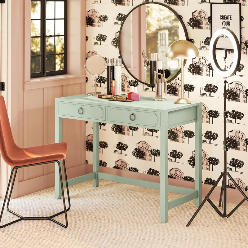 Her Majesty 2-Drawer Writing Desk | Wayfair North America