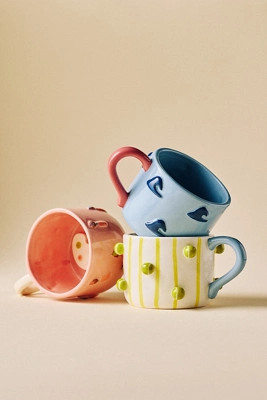 Winged Pupa Stoneware Hobby Mug | Anthropologie (US)