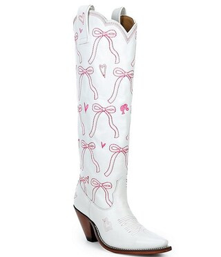 Barbie™ Chic Bow Leather Tall Western Boots | Dillard's