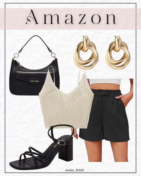 Summer outfit, tailored shorts for women, spring outfit, shoulder bag 

#LTKfindsunder50 #LTKfindsunder100