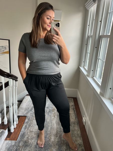 JOGGERS are the jogger version of THE PANTS that we all know and love so much. I wear size XL, and they go up to 3X and are apparently more petite-friendly.

#LTKcurves #LTKstyletip #LTKfit