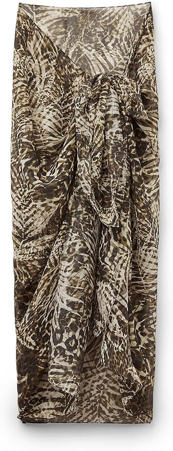 Woman's Long Animal Print Sarong | Amazon (US)