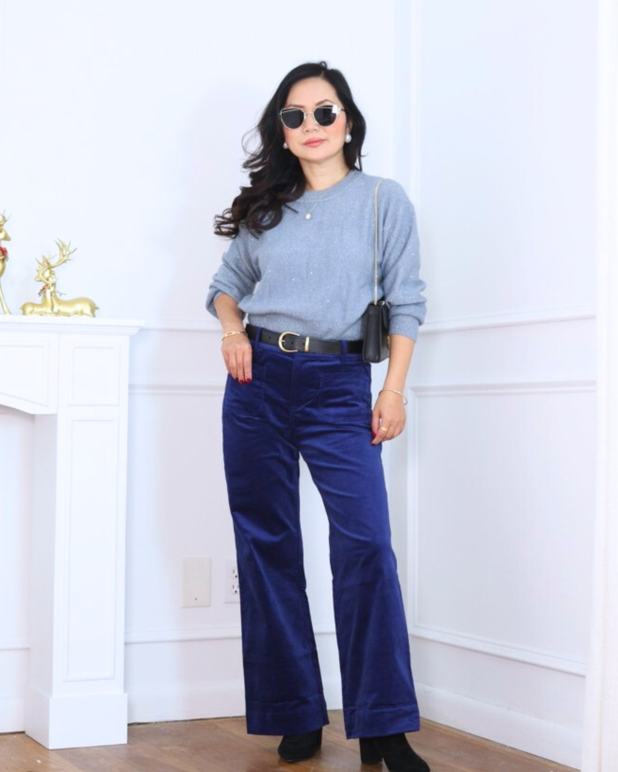 Shimmer meets cozy in the best way. This sequin sweater from Loft paired with velvet pants from J.Crew Factory and booties creates an effortlessly festive look that’s perfect for celebrating, sparkling, and feeling extra all season long. I’m 5’2, wearing size XS.

#LTKPetite #LTKOver40 #LTKHoliday