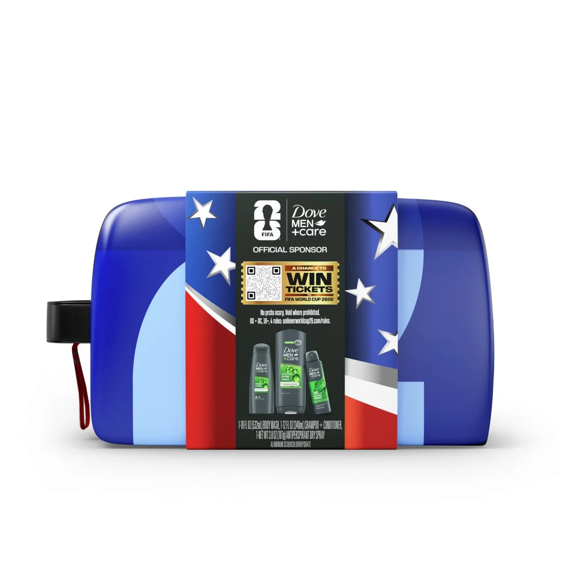 Dove Men+Care Soccer Themed Holiday Gift Set Extra Fresh Body Wash, Antiperspirant Deodorant Spra... | Walmart (US)