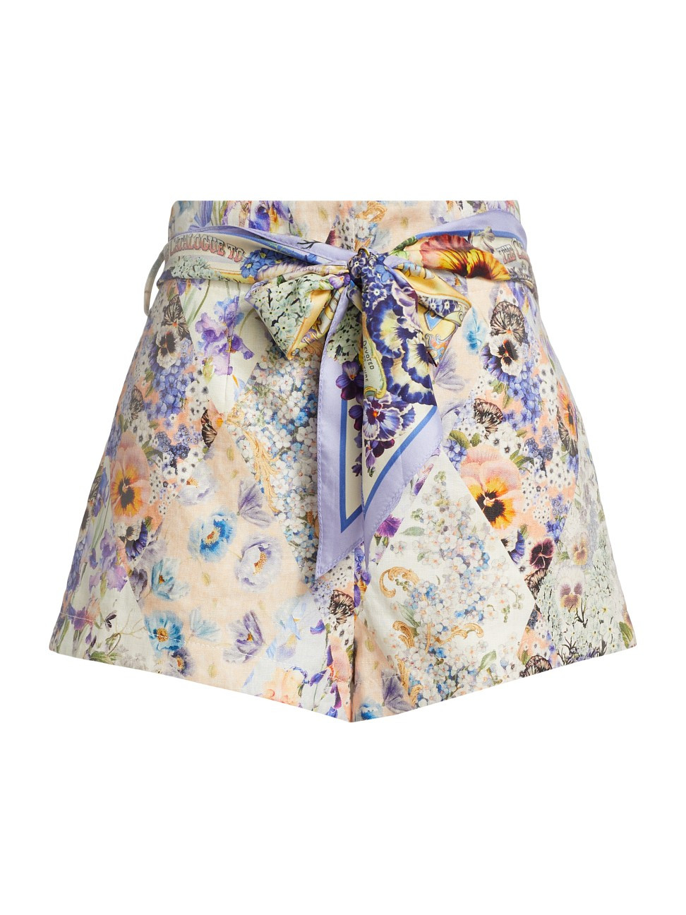 Women's Tama Floral-Printed High-Rise Shorts - Diamond Splice Floral - Size 6 - Diamond Splice Flora | Saks Fifth Avenue