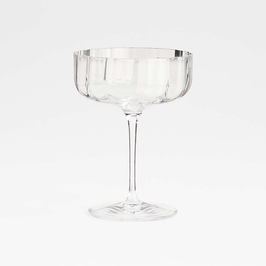 Moxie Optic Coupe Glass + Reviews | Crate and Barrel | Crate & Barrel