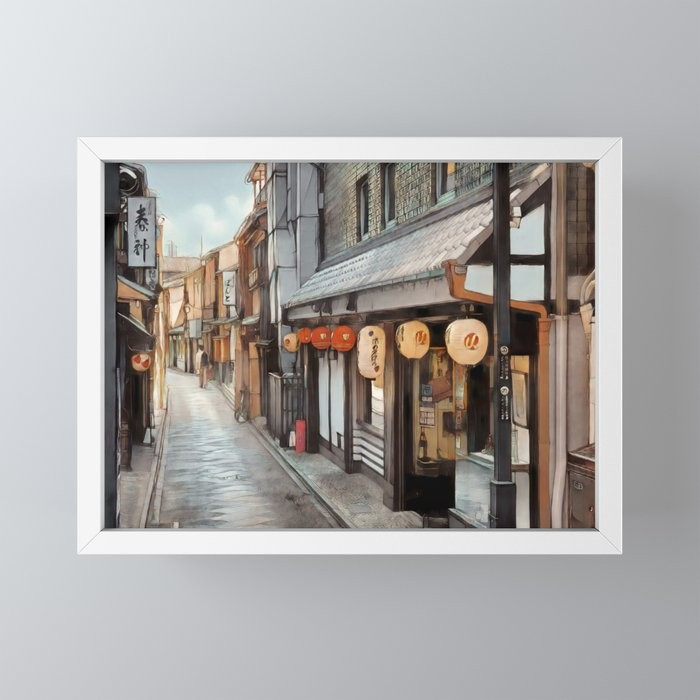 Japan Collection Framed Mini Art Print by The American Design Studio | Society6