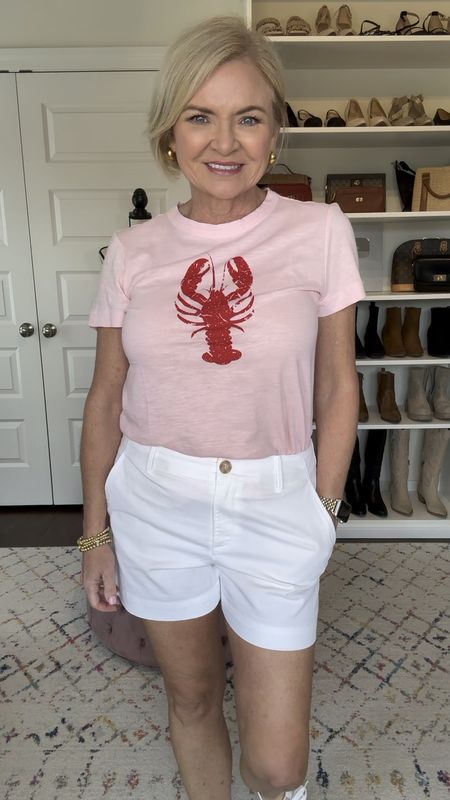 Love this Super cute tee from LOFT! Perfect to throw on with these chino shorts, also from LOFT. Wearing Small Petite tee and size 4 shorts. 

Summer outfit
Coastal style
Shorts outfit
Petite
Sneakers


#LTKOver40 #LTKStyleTip #LTKFindsUnder50