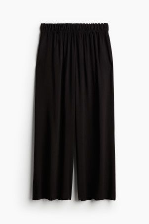 Crop Pull-on Pants - Black/zebra print - Ladies | H&M US | H&M (US + CA)
